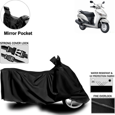 aksmit Two Wheeler Cover for Yamaha(Alpha, Black)
