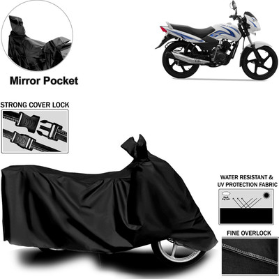 Rhtdm Two Wheeler Cover for TVS(Star Sport, Black)