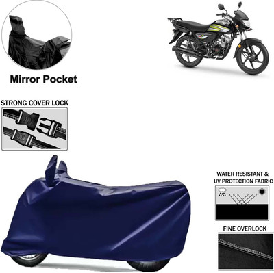 aksmit Two Wheeler Cover for Honda(CD 110 Dream, Blue)