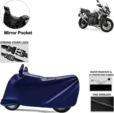 aksmit Two Wheeler Cover for Triumph(Tiger 800 XCA, Blue)