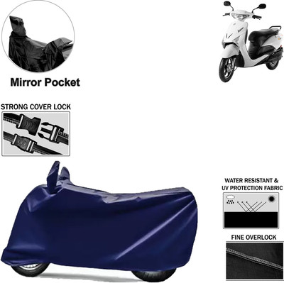 aksmit Two Wheeler Cover for Indus(Yo Xplor, Blue)