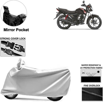 Rhtdm Two Wheeler Cover for Suzuki(Sling Shot Plus, Silver)
