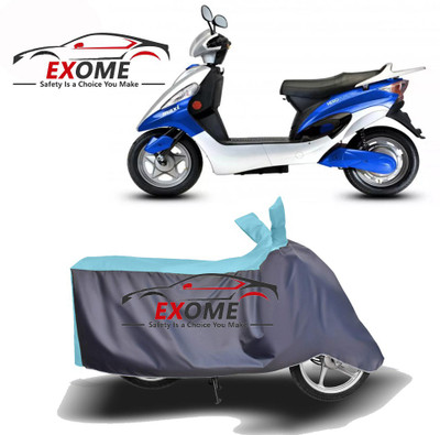 APNEK Two Wheeler Cover for Hero Electric(Electric Maxi, Blue, Grey)