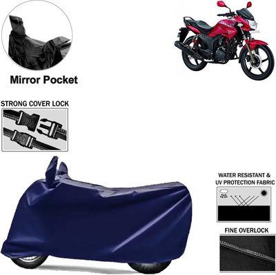 aksmit Two Wheeler Cover for Hero(Hunk, Blue)