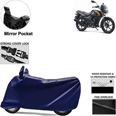 aksmit Two Wheeler Cover for TVS(Flame DS 125, Blue)