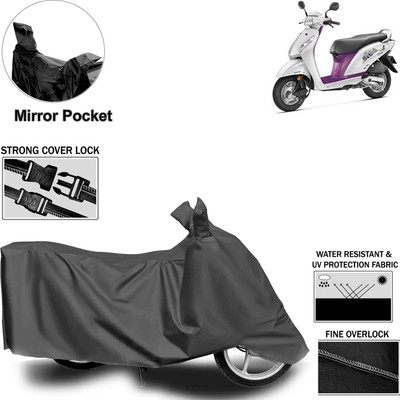 Rhtdm Two Wheeler Cover for Honda(Activa i, Grey)