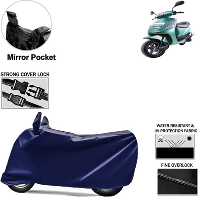 aksmit Two Wheeler Cover for Mahindra(Kine, Blue)