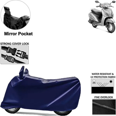 Rhtdm Two Wheeler Cover for Honda(Activa 3G, Blue)