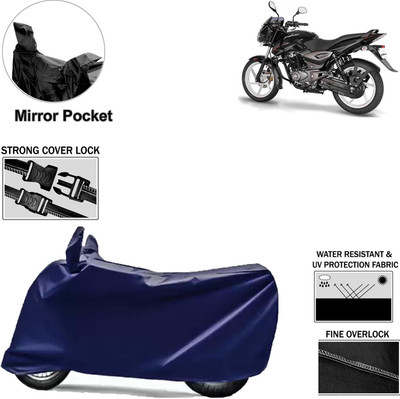 Rhtdm Two Wheeler Cover for Bajaj(Pulsar 150 DTS-i, Blue)