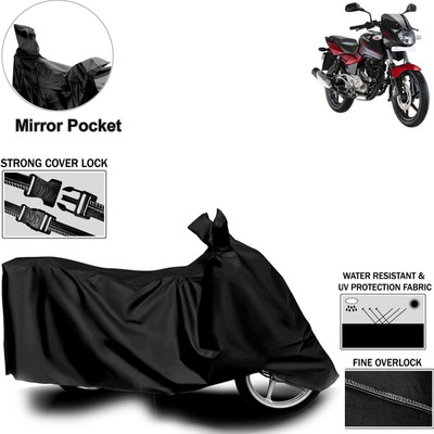 aksmit Two Wheeler Cover for Bajaj(Pulsar 180 DTS-i, Black)