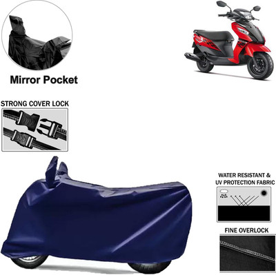 Rhtdm Two Wheeler Cover for Suzuki(Let's, Blue)