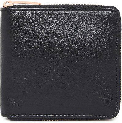 KLEIO Women Casual Black Artificial Leather Wallet(4 Card Slots)