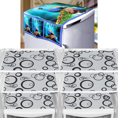 Flipkart SmartBuy Fridge Mat(Width: 43 cm, blue)