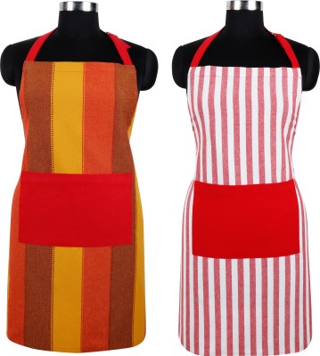 Flipkart SmartBuy Cotton Home Use Apron - Free Size(Red, Yellow, Pack of 2)