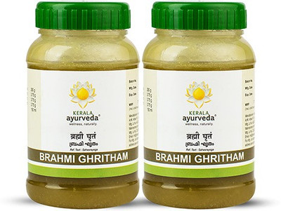 Kerala Ayurveda Brahmi Ghritham 150 Ml each|Boosts Brain Functions & Memory(Pack of 2, 150 ml)