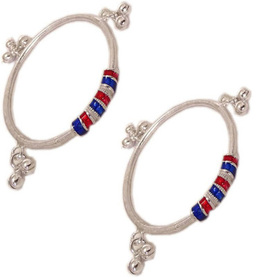 Sahiba Gems Silver Kada(Pack of 2)