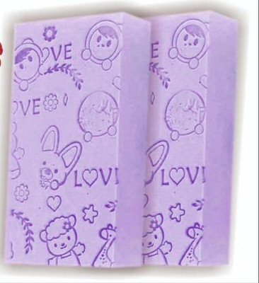 shreenath enterprise Dry Skin Removal Shreenath Sponge - SPA Scrub Exfoliate Dead Skin Remover for Women , Men and Children (Pack of 2)