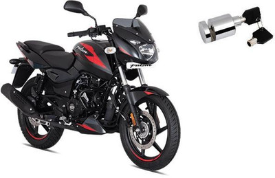 SELVIKE Heavy Duty Disc Brake Lock Anti Theft Pin Wheel Locking Security Lock Bajaj Pulsar 150 Twin Disc_1 Disc Lock(Silver, Black)