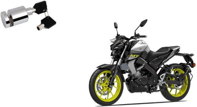 SELVIKE Heavy Duty Disc Brake Lock Anti Theft Pin Wheel Locking Security Lock yAMAHA MT 15 CYW_1 Disc Lock(Silver, Black)