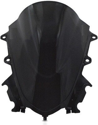 Miwings Unbreakable A4 Polycarbonate Double Bubble Windscreen/Wind Deflector Visor Bike Windshield