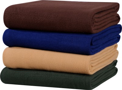 IWS Solid Single AC Blanket for  AC Room(Polyester, Brown, Blue, Beige, Green)