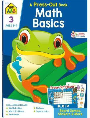 School Zone Math Basics Grade 3 Press-Out Workbook(English, Paperback, Zone School)