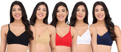 DISCRETE CREATION Women Everyday Non Padded Bra(Multicolor)