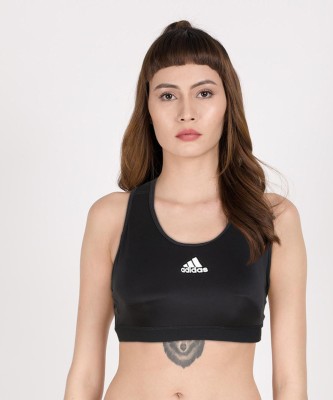 ADIDAS BT LACE BRA Women Sports Heavily Padded Bra(Black)