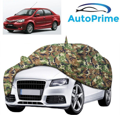 Autoprime Car Cover For Toyota Etios (With Mirror Pockets)(Multicolor)