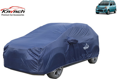 Kavach Car Cover For Maruti Suzuki Wagon R 1.1L 16V (With Mirror Pockets)(Blue, For 2020 Models)