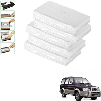 AuTO ADDiCT Car Tissue Refiller set of 5 Pcs with 200 Sheets (100 Pulls) in each For ICML Rhino Vehicle Tissue Dispenser(White)