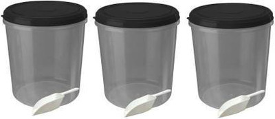 YASHODEEP PLASTIC Plastic Utility Container  - 15000 ml(Pack of 3, Black)