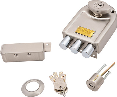 ATOM Stainless Steel Glossy Deadbolts(Silver)