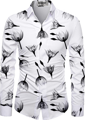 BuhaTrade Polycotton Floral Print Shirt Fabric