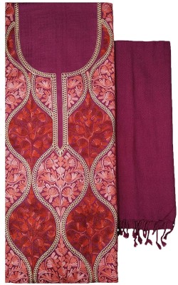 Soul Essence Wool Embroidered Salwar Suit Material