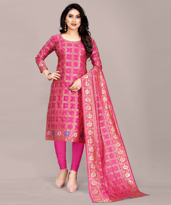 FASHION YOU Jacquard Self Design Kurta & Churidar Material