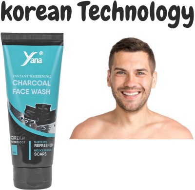 Yana INSTANT WHITENING CHARCOAL FACE WASH || KOREAN TECHNOLOGY || CHARCOAL FACE WASH Face Wash(60 ml)