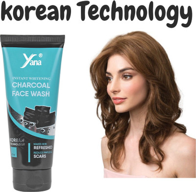 Yana CHARCOAL FACE WASH FOR WOMEN FOR ACNE PIMPLE PIGMENTATION REMOVER Face Wash(60 ml)