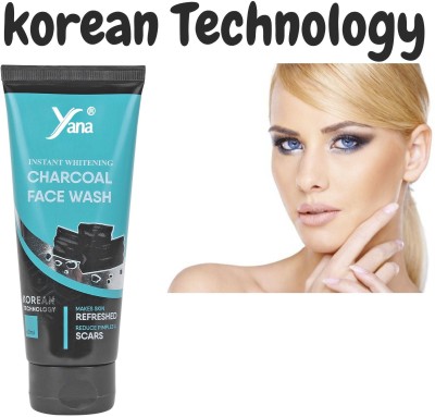 Yana CHARCOAL FACE WASH FOR ACNE PIMPLE REMOVER Face Wash(60 ml)