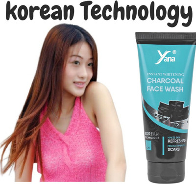Yana INSTANT WHITENING CHARCOAL FACE WASH || KOREAN TECHNOLOGY || CHARCOAL FACE WASH FOR MEN Face Wash(60 ml)