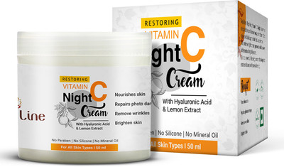 Vedic Line Vitamin C Night Cream With Hyaluronic & Lemon Extract(50 ml)