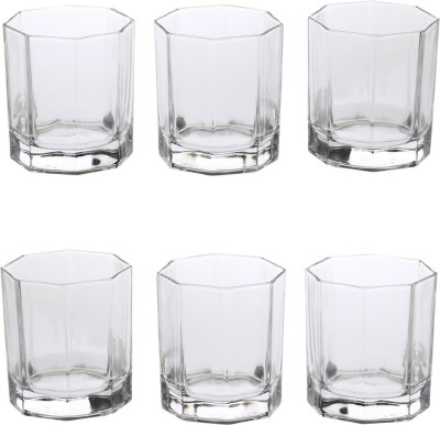 Somil (Pack of 6) Glass-BF6 Glass Set Whisky Glass(270 ml, Glass, Clear)
