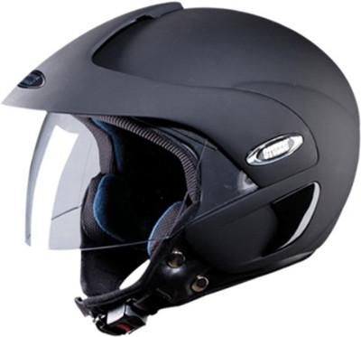 STUDDS MARSHALL OPEN FACE MOTORBIKE HELMET Motorbike Helmet(MATT BLACK)
