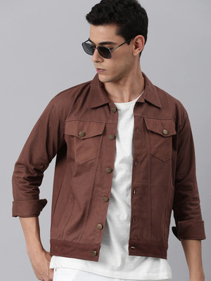 VOXATI Full Sleeve Solid Men Denim Jacket