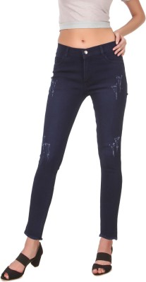 AXAAR Slim Women Dark Blue Jeans