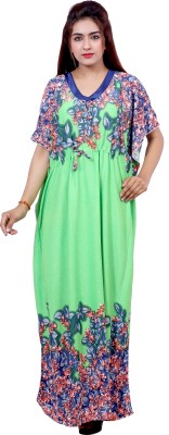 SwaNit Women Nighty(Multicolor)