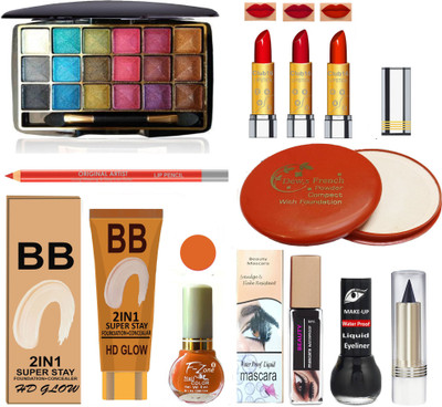 CLUB 16 All In One Makeup Kit of 11 Makeup Items SA24(Pack of 11)