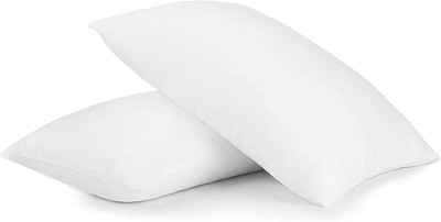 brightjex Cotton Sleeping Pillow Pack of 2 Solid(White)
