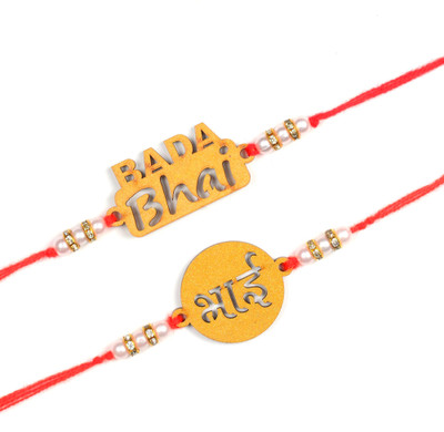 Vihaan Fashions Designer RK2021-292 Assorted Rakhi  Set(2 Designer Rakhi)