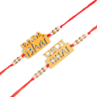 Vihaan Fashions Designer RK2021-300 Assorted Rakhi  Set(2 Designer Rakhi)